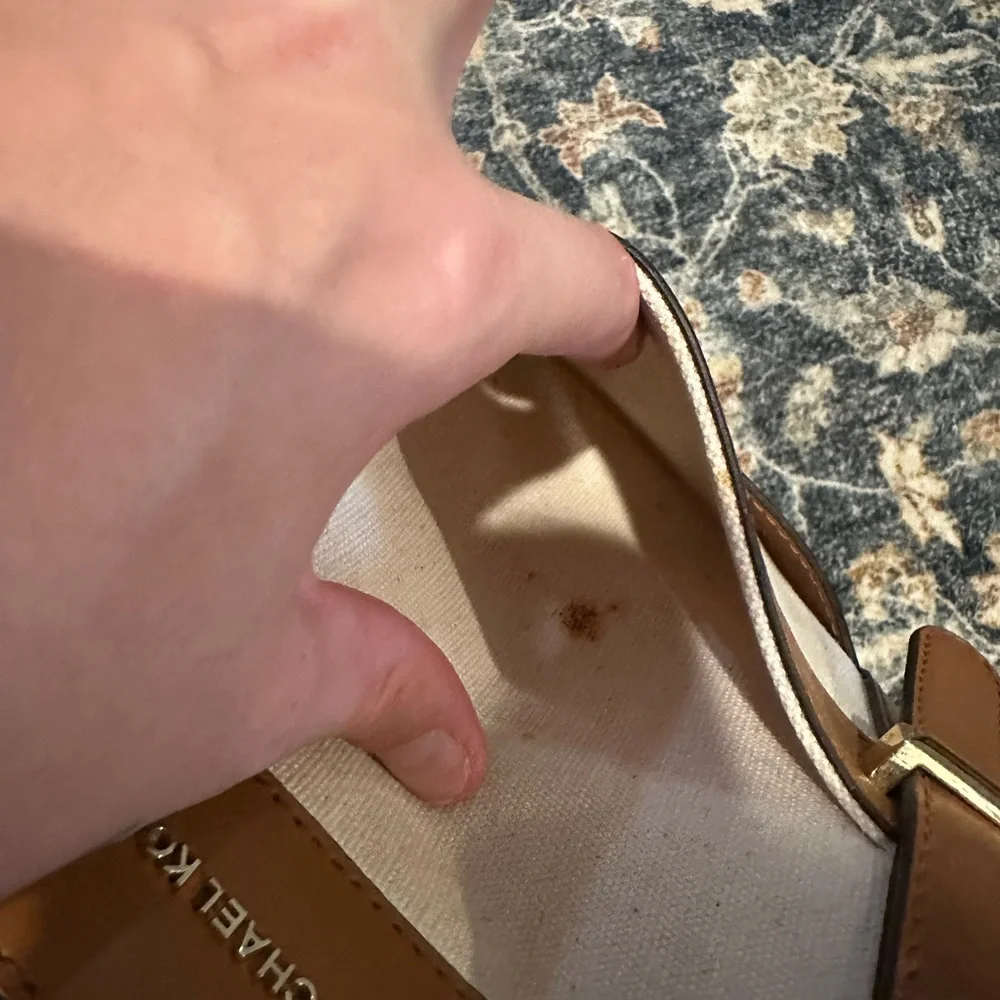 Michael Kors Tan and Cream Cage Tote - Picture 12 of 15